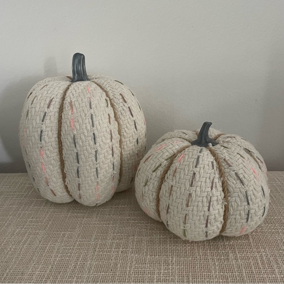 threshold knit pumpkin set of 2 - Picture 1 of 2